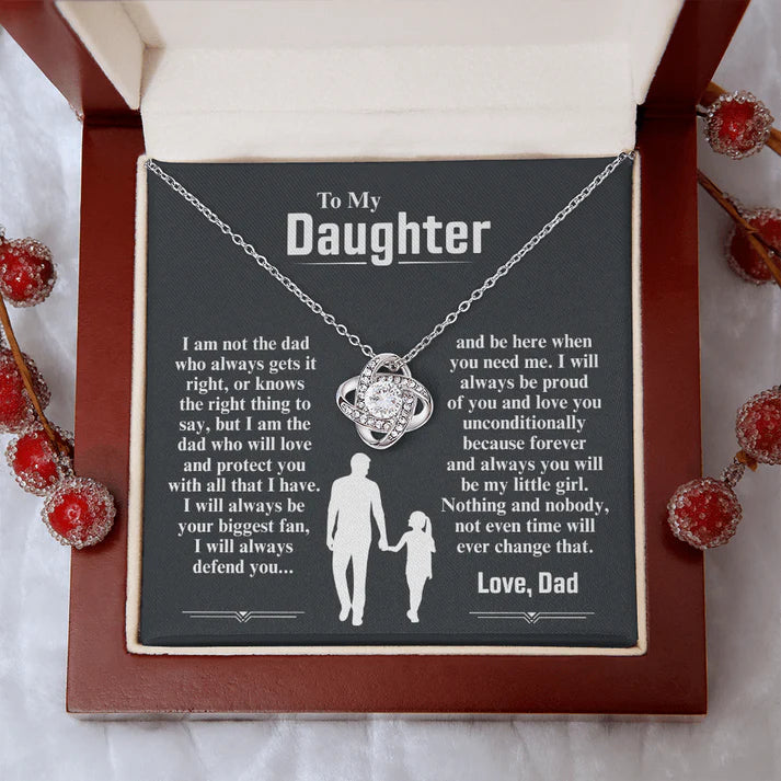 To My Daughter Necklace — I Am The Dad Who Will Love You Forever