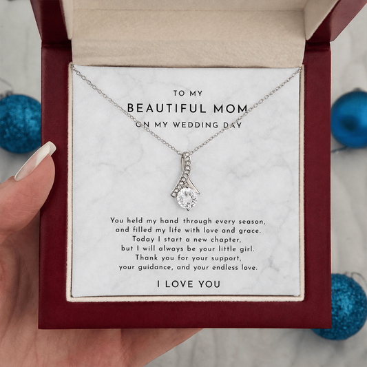 Mother of the Bride Necklace Gift for Mom | Wedding Day Jewelry