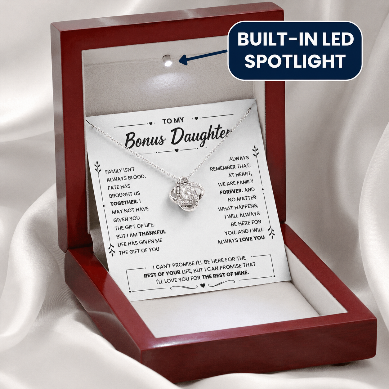 Bonus Daughter Keepsake Necklace