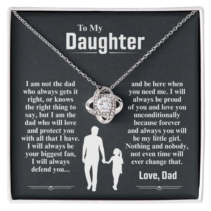 To My Daughter Necklace — I Am The Dad Who Will Love You Forever