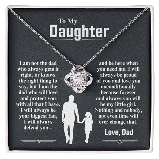 To My Daughter Necklace — I Am The Dad Who Will Love You Forever