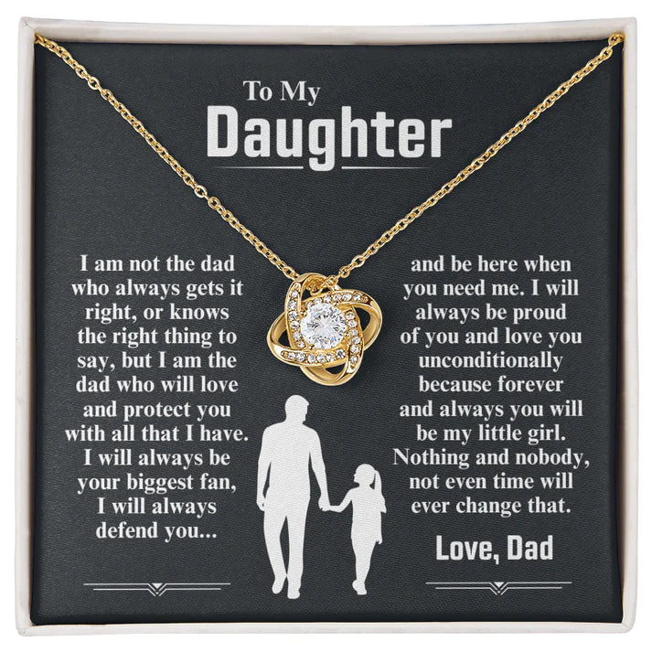 To My Daughter Necklace — I Am The Dad Who Will Love You Forever