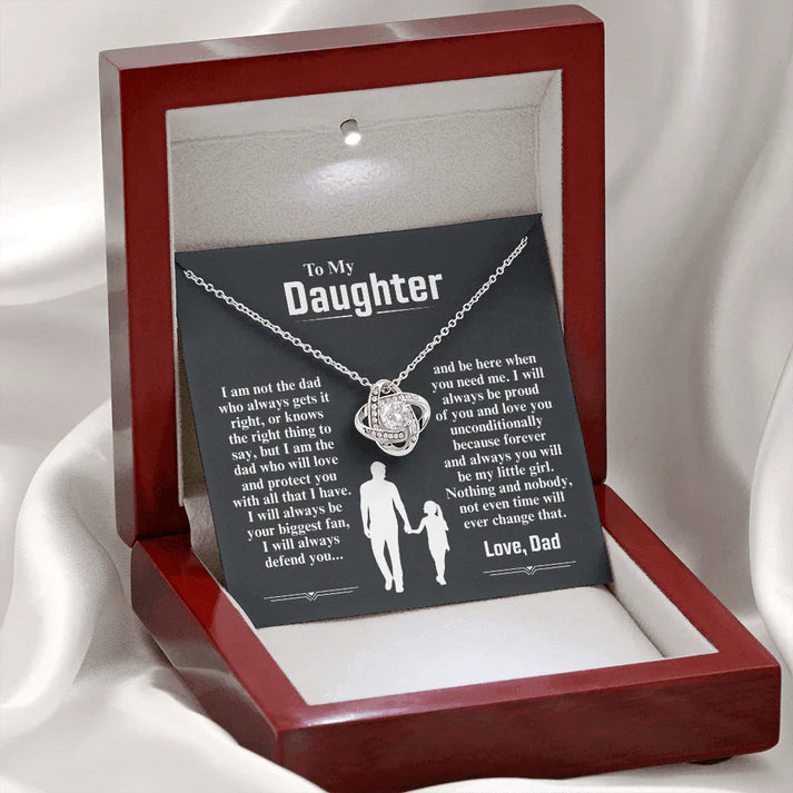 To My Daughter Necklace — I Am The Dad Who Will Love You Forever