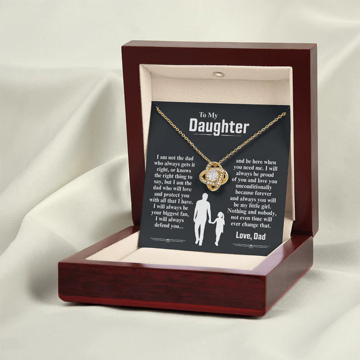 To My Daughter Necklace — I Am The Dad Who Will Love You Forever