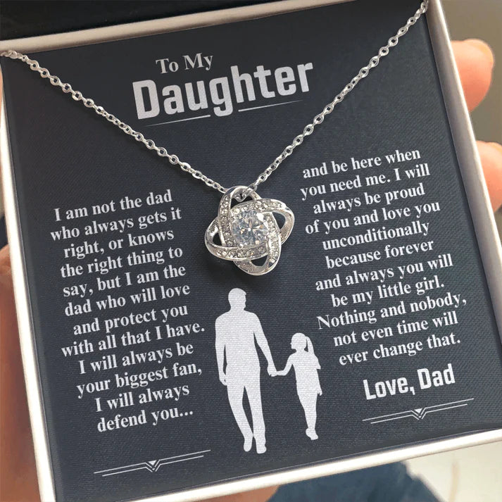 To My Daughter Necklace — I Am The Dad Who Will Love You Forever
