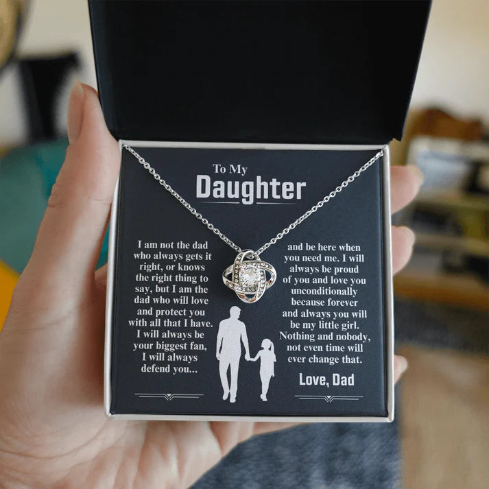 To My Daughter Necklace — I Am The Dad Who Will Love You Forever