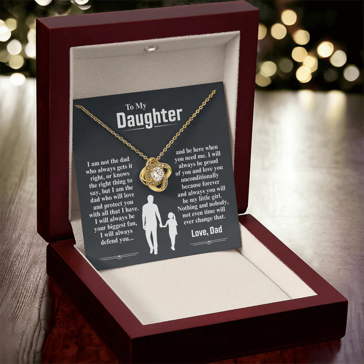 To My Daughter Necklace — I Am The Dad Who Will Love You Forever