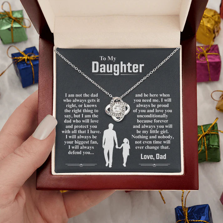 To My Daughter Necklace — I Am The Dad Who Will Love You Forever