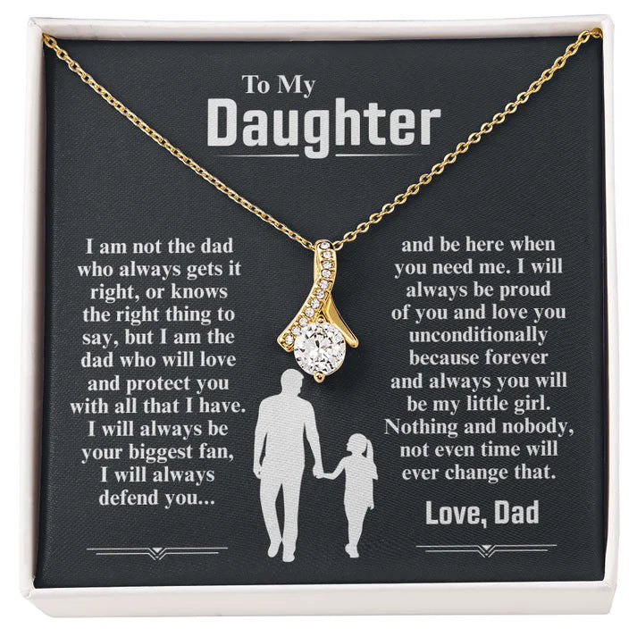 To My Daughter Necklace — I Am The Dad Who Will Love You