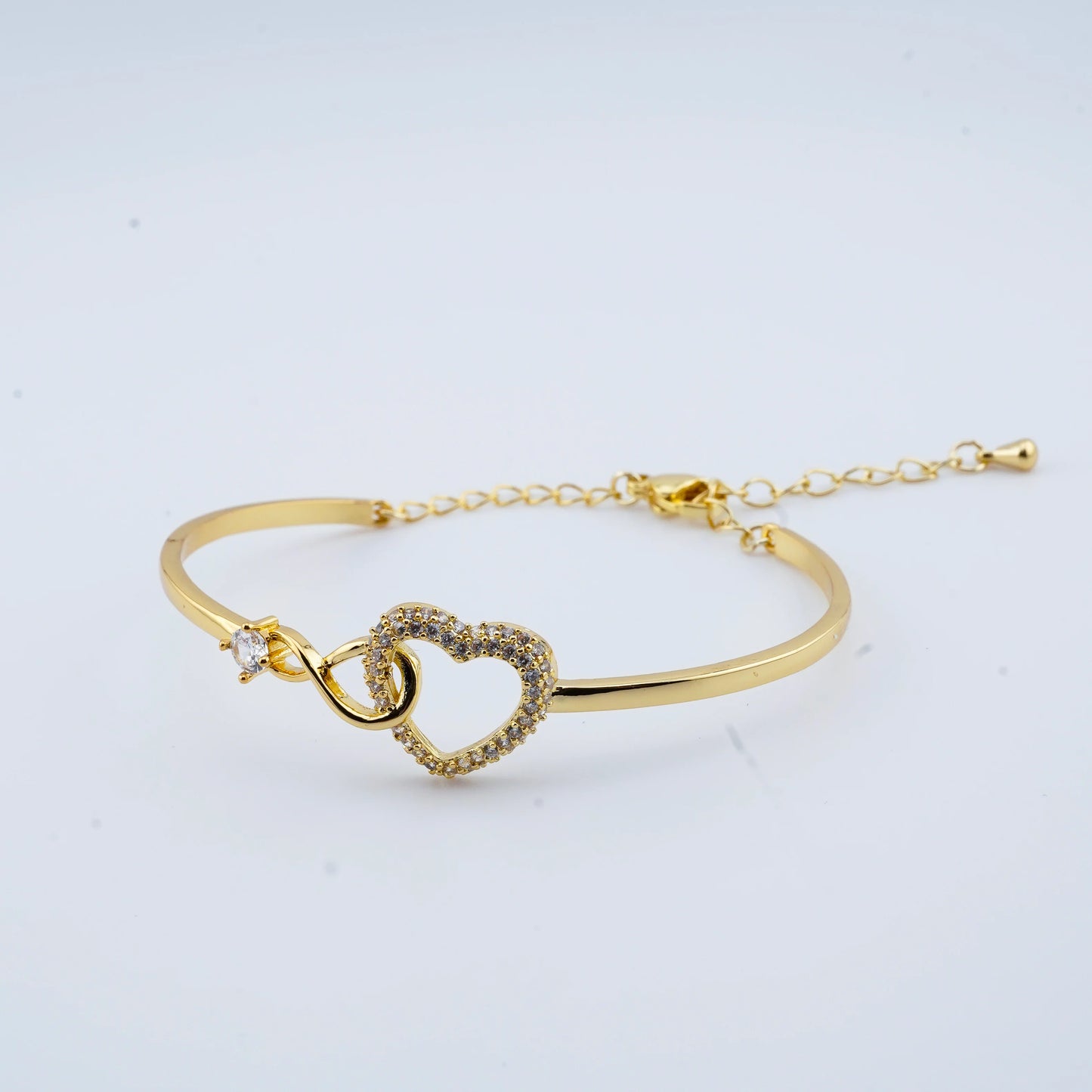 "To My Daughter" Forever Connected Bracelet — Infinity Heart Keepsake from Dad