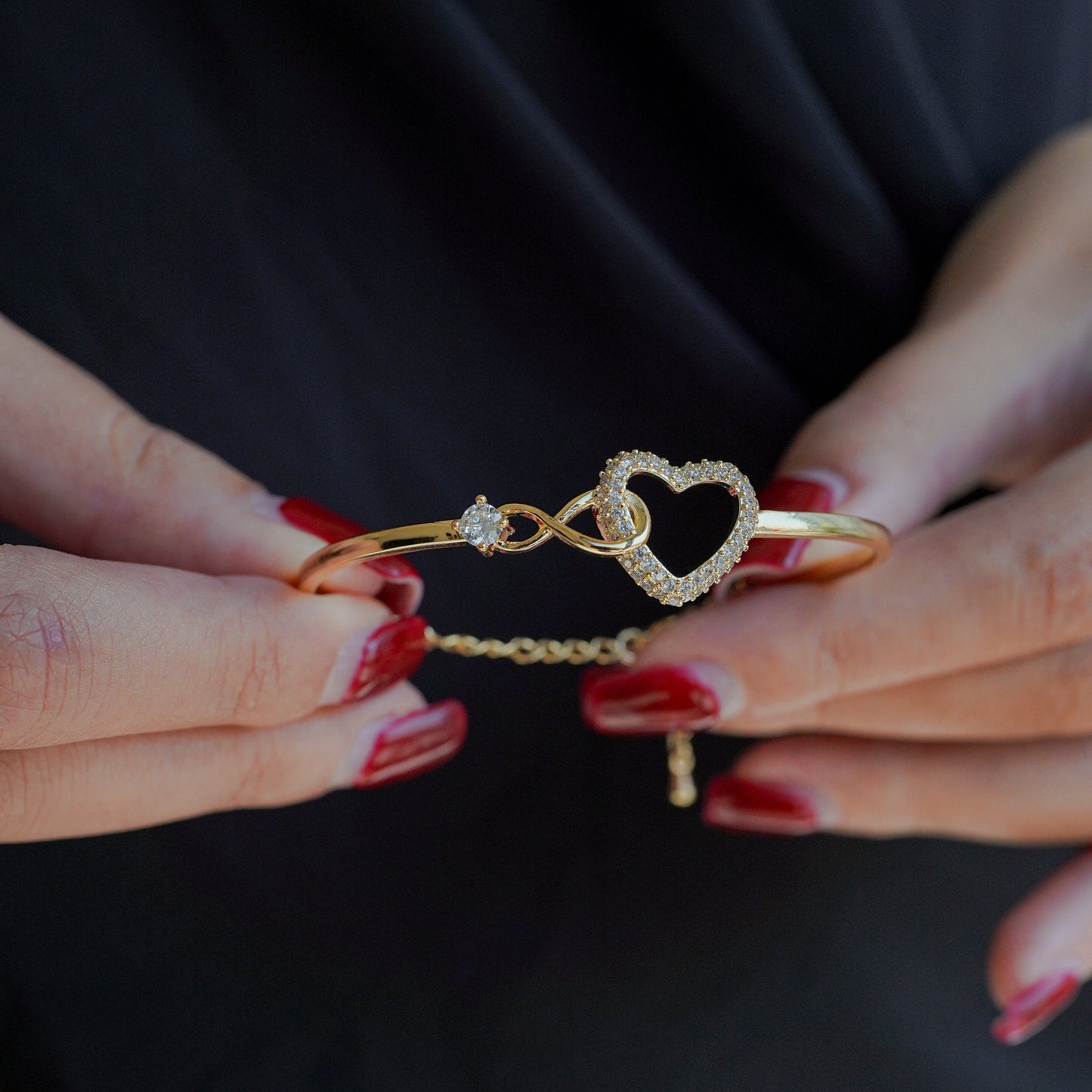 "To My Daughter" Forever Connected Bracelet — Infinity Heart Keepsake from Dad