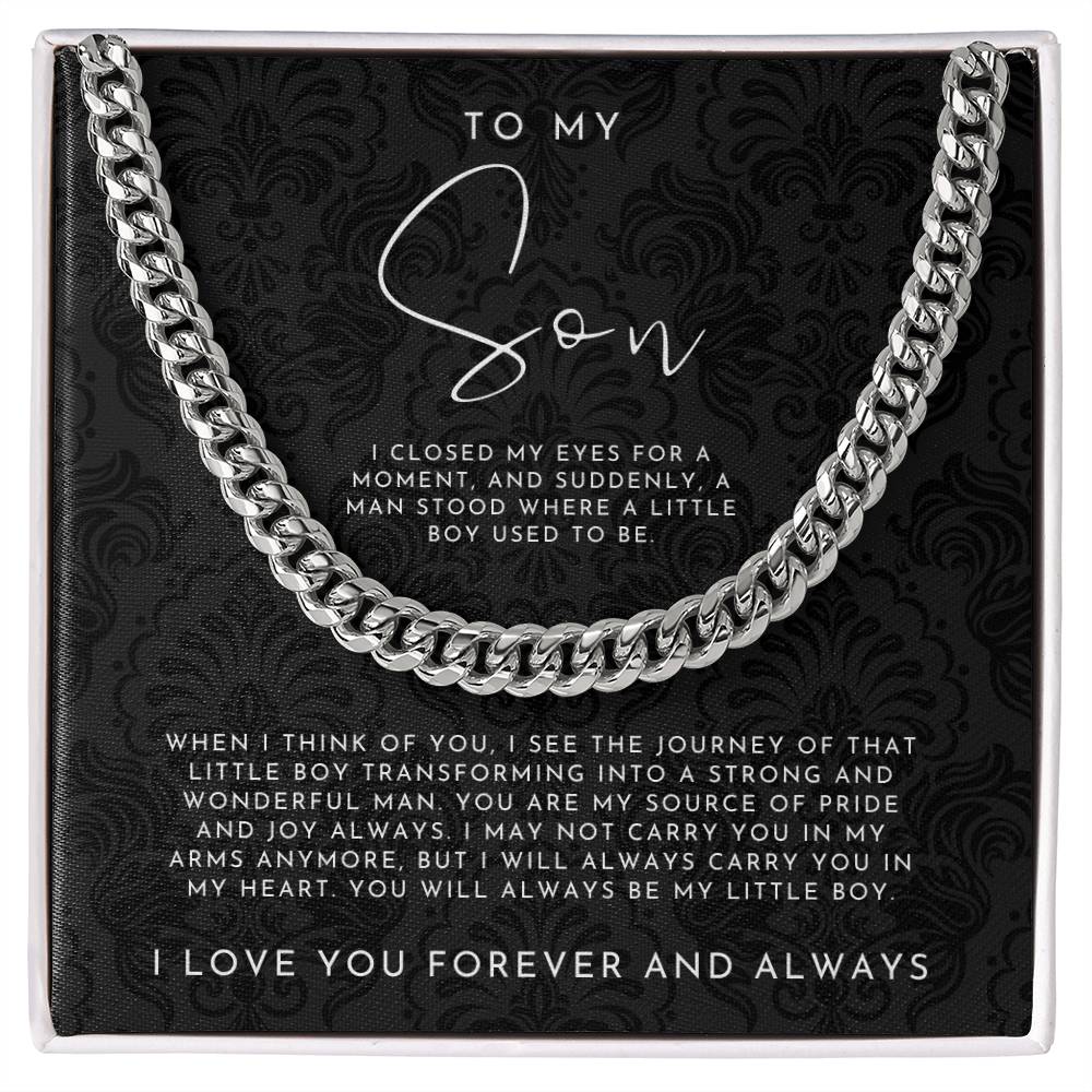 To my son gift from dad keepsake necklace