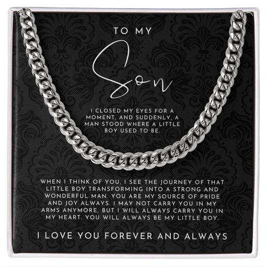 To my son gift from dad keepsake necklace